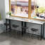 Maurietta Stone Top Metal Base Dining Table-368727295