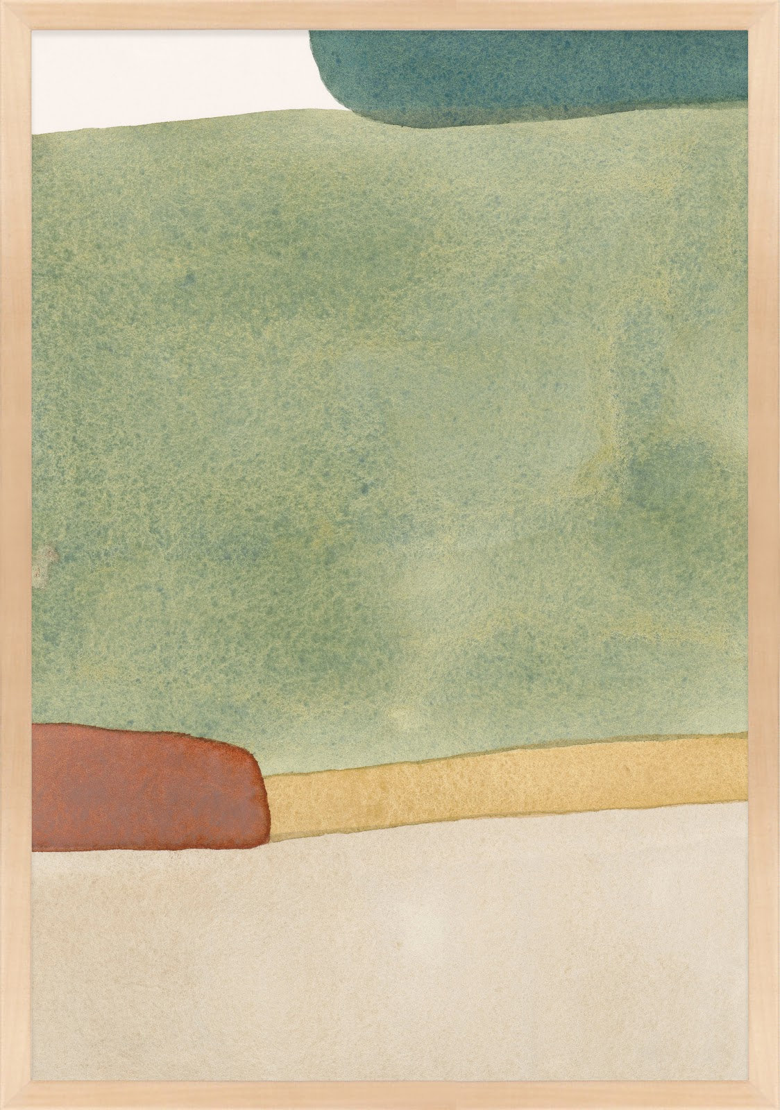Distant Green by Julia Balfour, Maple, 21" W x 30" H