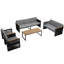 Ensemble de conversation pour patio 7 personnes avec table basse-123819549