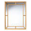 Miroir rectangulaire Bkton Studio Iskra avec cadre antique en feuille d'or