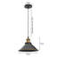 1 - Light Black Single Pendant