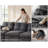 Modular 3-seat Cloud Sectional Sofa With 27.6“ Extra Deep Seats, 111”w Reversible Couches For Living Room-823328272
