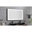 Miroir de salle de bain mural rectangulaire rétro-éclairé à lumière noire avec miroir anti-buée et miroir de maquillage