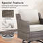 Chaises pivotantes de patio Red Barrel Studio®-1329908842