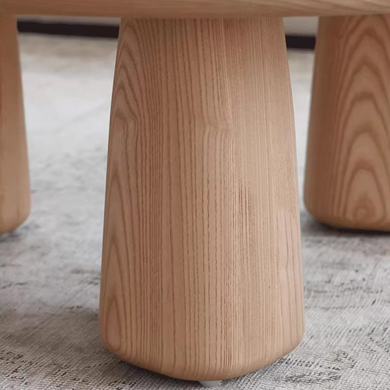 Table basse de style nordique naturel, 13.78" H x 27.56" L x 27.56" W