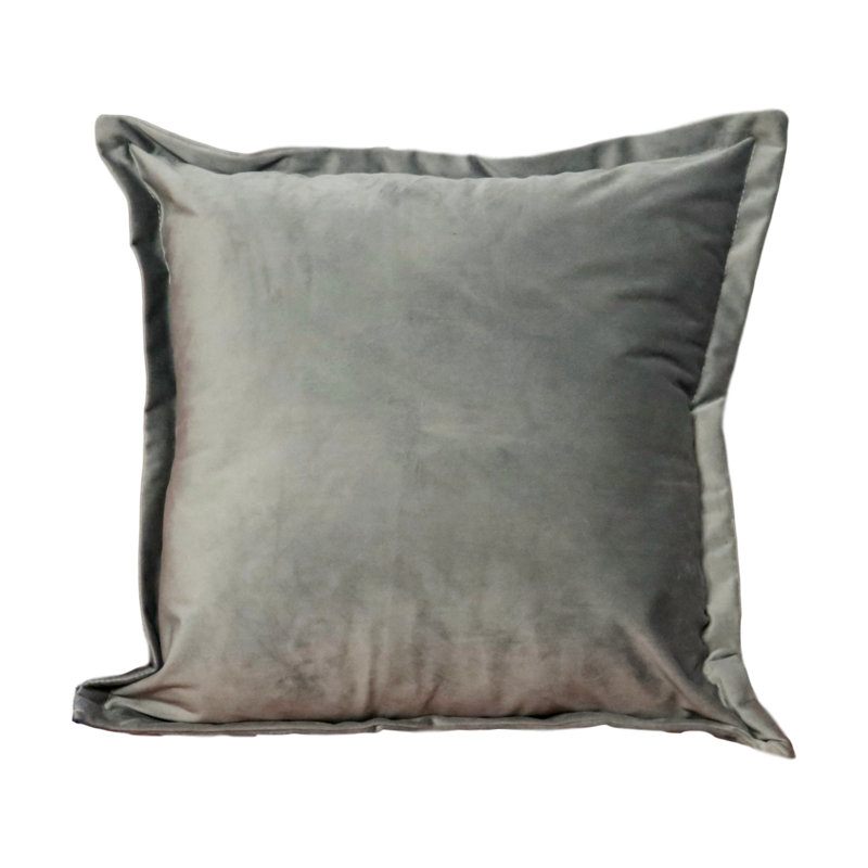 Malderen Square Throw Pillow Cover, Grey