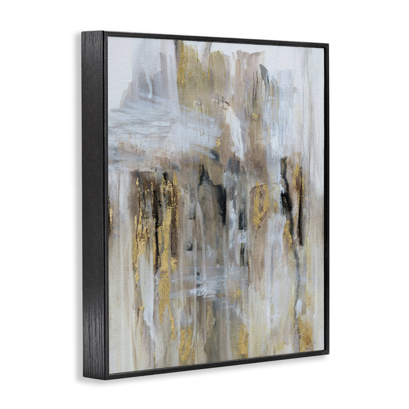 Art abstrait, estampe numérique encadrée noire par Susan Jill, Giclée encadrée noir minuit, H 14 po x l 11 po
