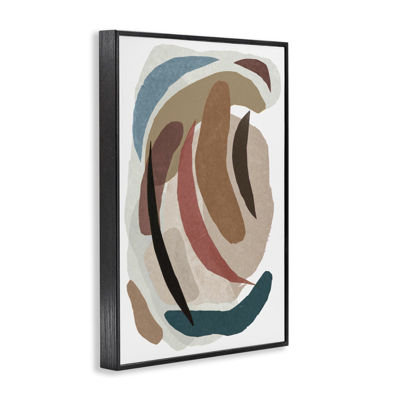 Giclée encadrée de papier, tons de terre, par Nikki Galapon, H 18 po x l 12 po, Giclée encadrée noir minuit