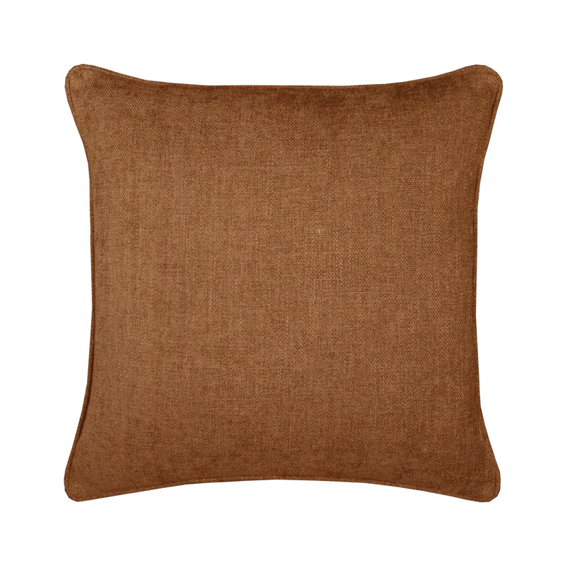 Braxston Square Pillow Cover & Insert, Brown Sugar