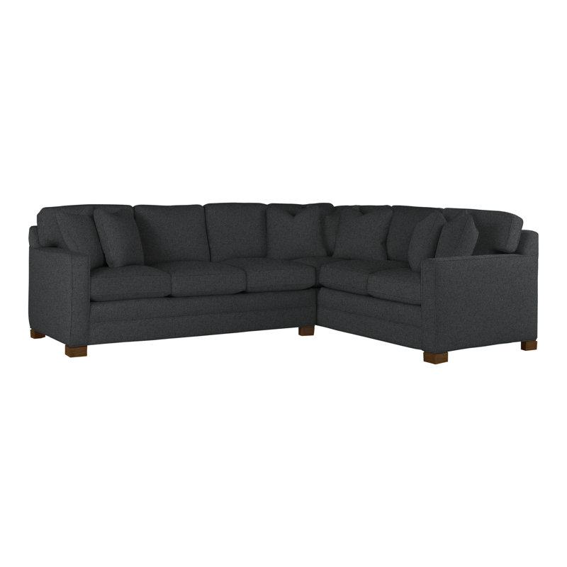American Bungalow 2-Piece Hillcrest L-Sectional, Ian Lagoon, Havana