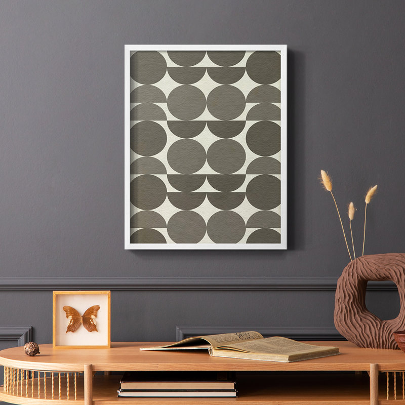 Neutral Subtle Shift I Framed Print - Solid Wood, 28" H x 22" W, White Single Picture Framed