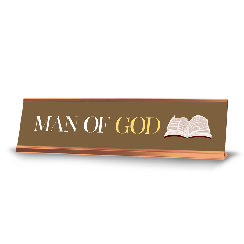 Enseigne de bureau «Man of God»