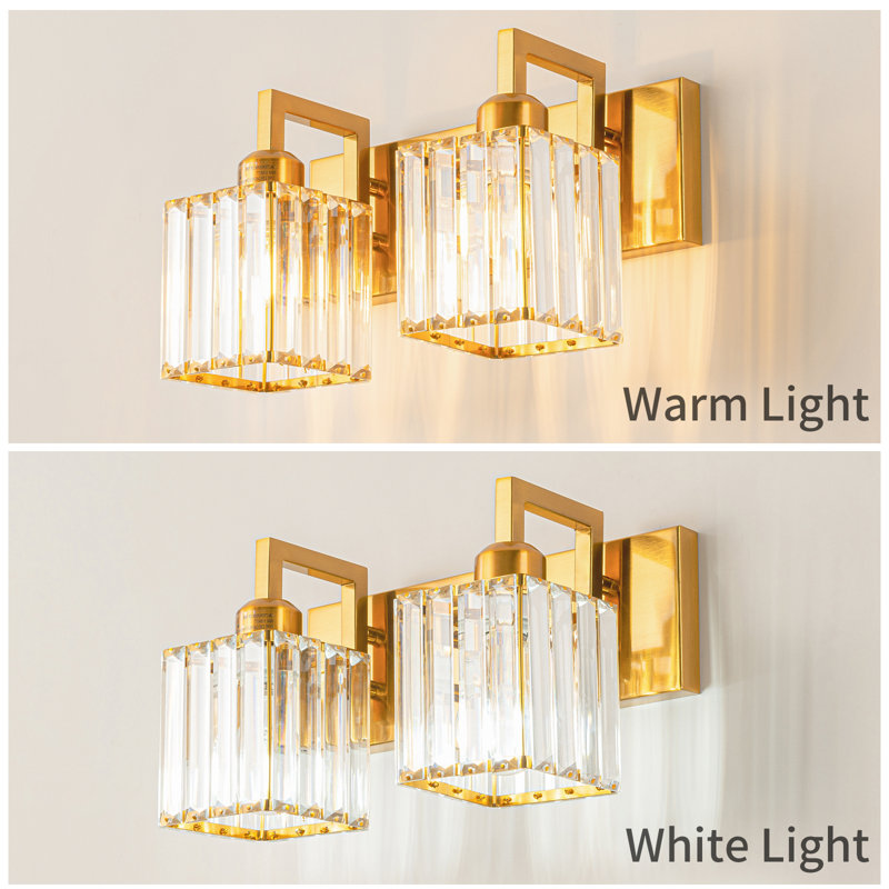 Kyneisha Vanity Light, Gold, 2 Lights