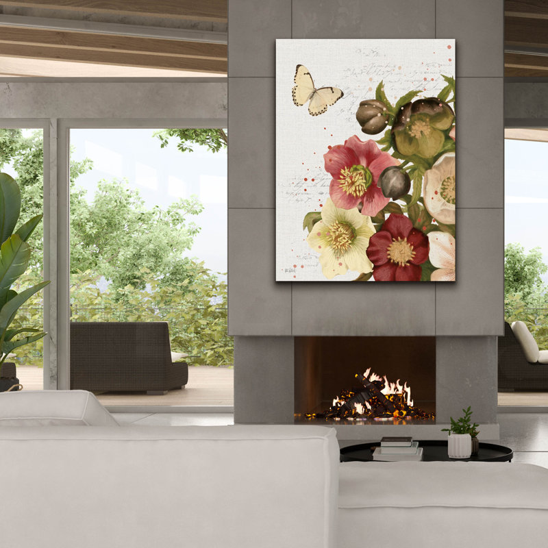 "Epic Graffiti" Vintage Petals 2 C "par Katie pertiet, art mural sur toile, 40 po x 54 po