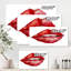 Valentines Day Red Woman Lips - peinture sur toile-59814955-59814956