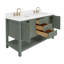 ARIEL Magnolia 60 Double Sink Bathroom Vanity with Top-6287943