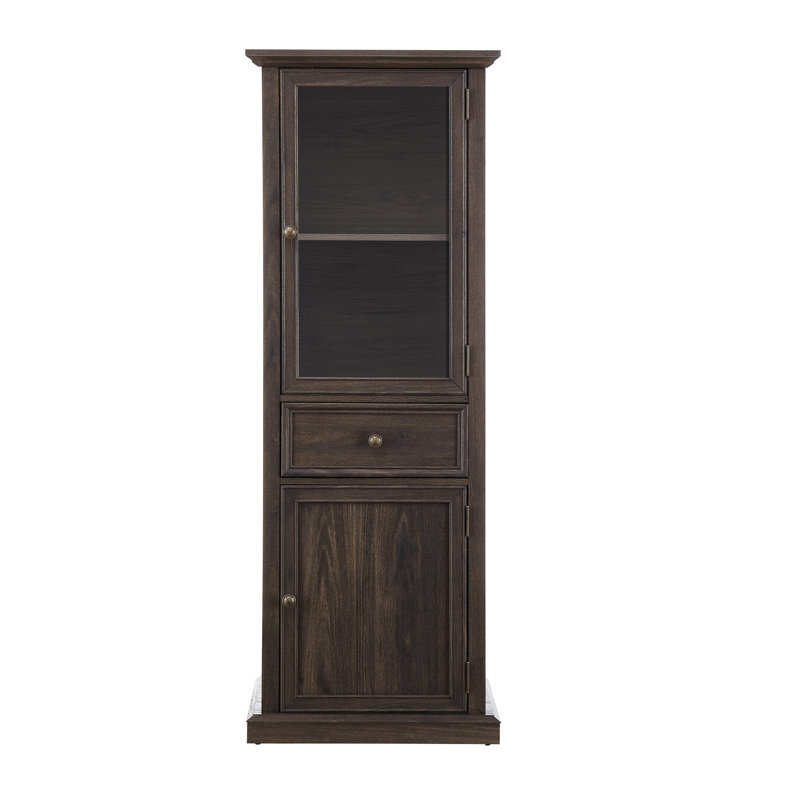 Armoire haute avec tiroir pour un rangement efficace - Armoires brunes