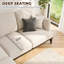 3 Seater Linen Blend Sofa-988130552