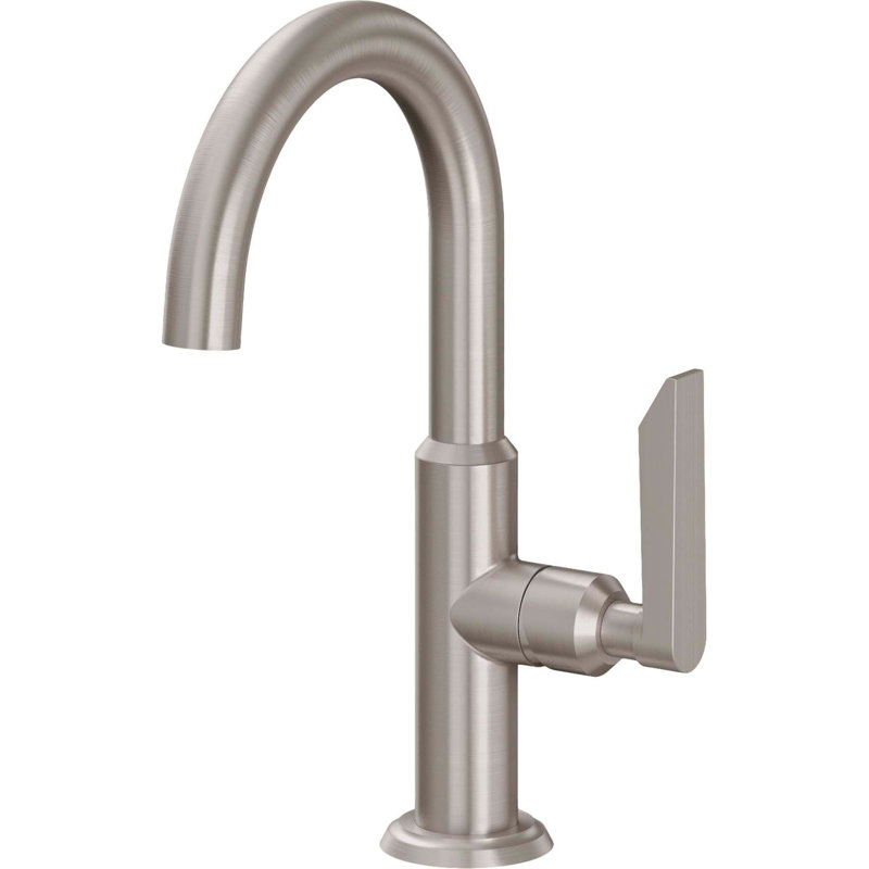 Rincon Bay Single Hole Faucet Single-Handle Bathroom Faucet, Satin Nickel, Lever Handle
