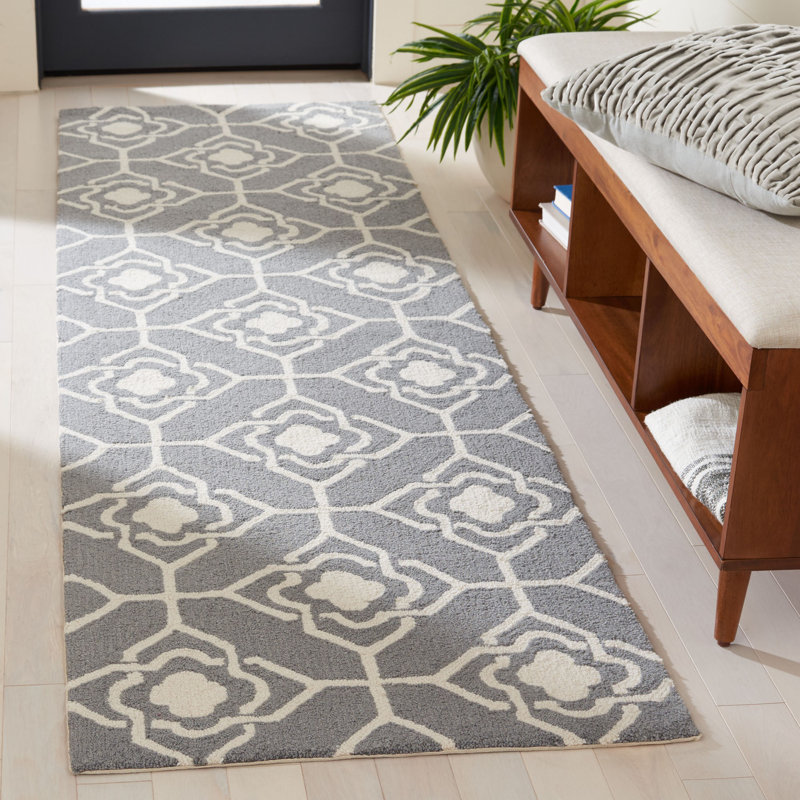 Four Seasons Hand Hooked Performance Geometric Rug, Runner 2'3" x 8'