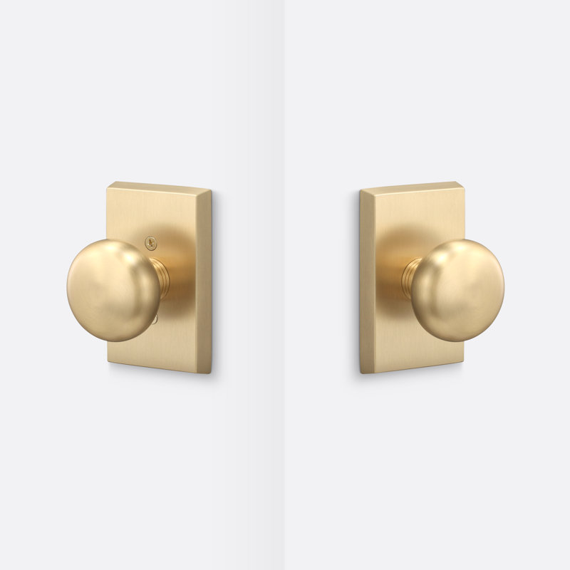Ridgecrest Mountain Oakley Passage Knob, Satin Brass