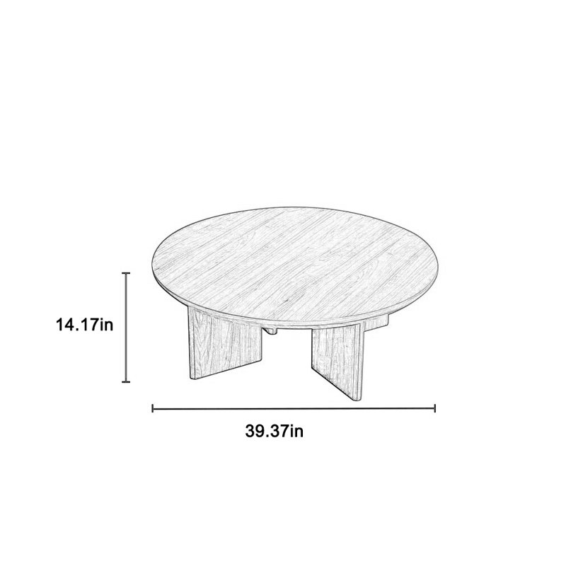 Solid wood coffee table, exquisite workmanship