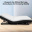 Grand lit ajustable, capacité zéro, capacité de 750 lb, deux ports, cadre en métal pliable pour une bonne base de lit, option zéro,