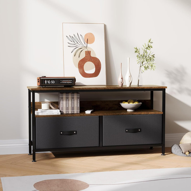 Unfinished TV Stand for TVs up to 55", Black