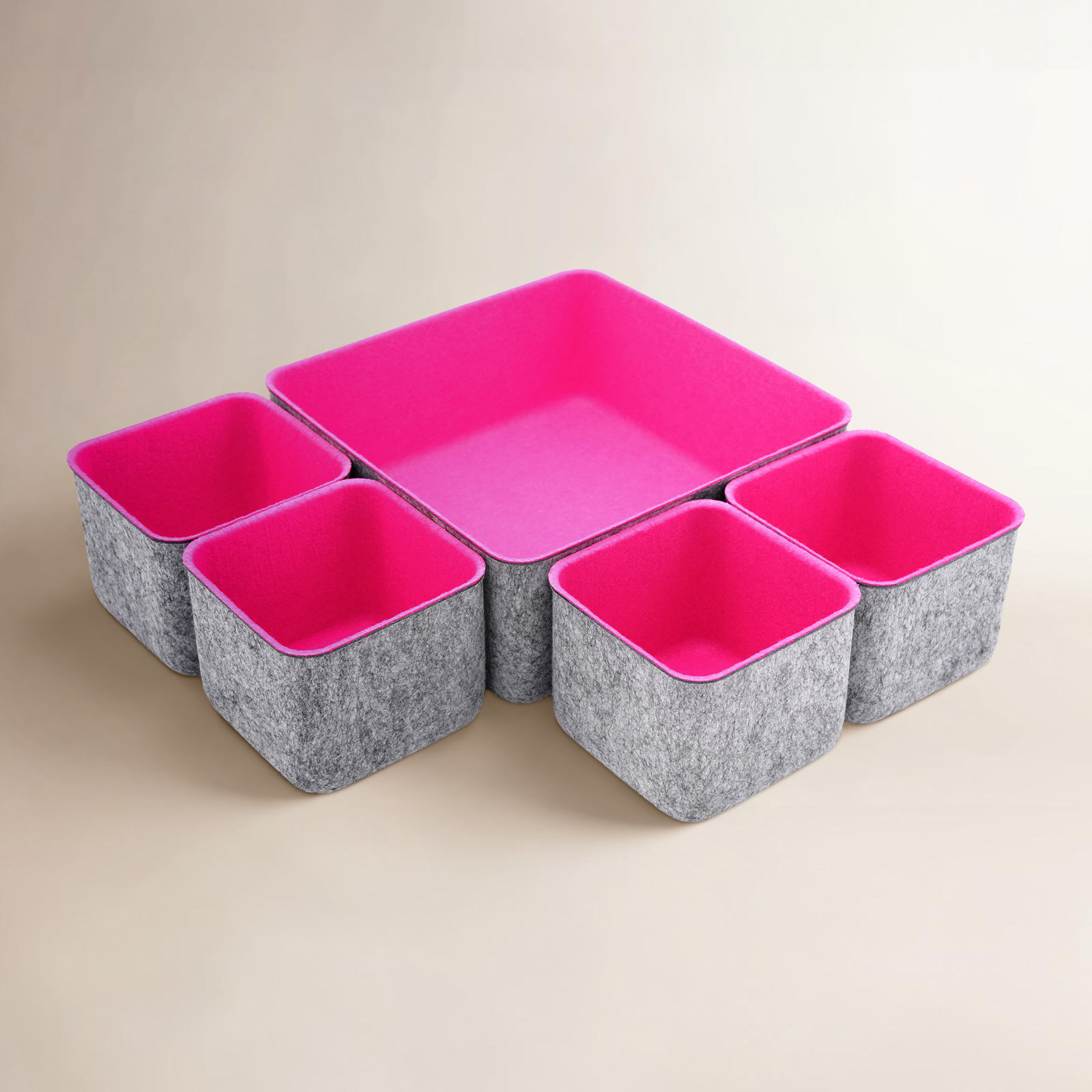 Anadela Organizer Set, Hot pink