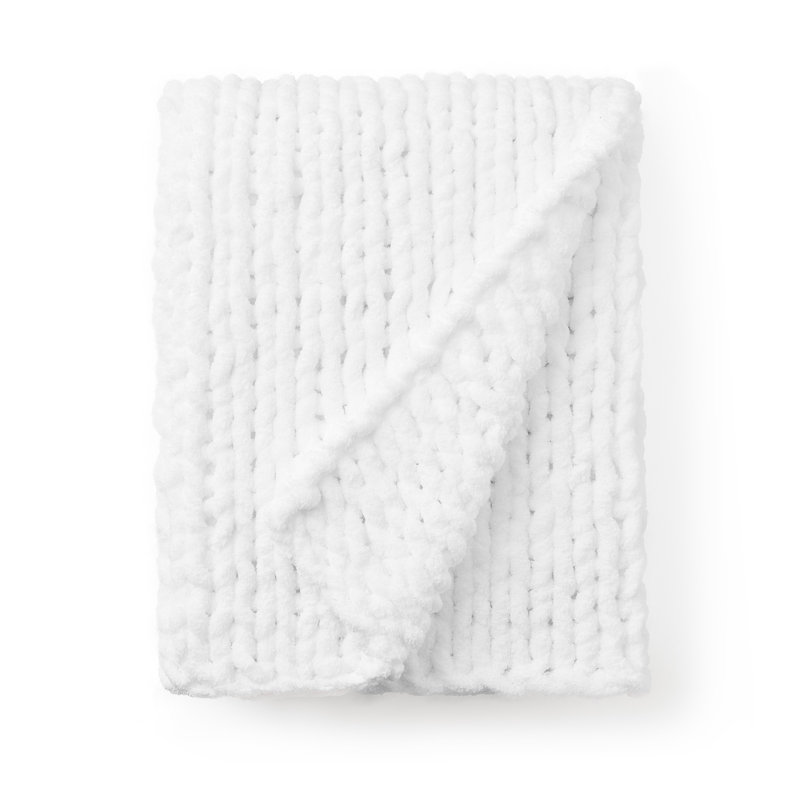 Très grand jeté Cozy Potato Chunky, Blanc
