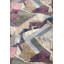 Tapis abstrait gris abstrait moderne tissé à rayures pastel-2132689721