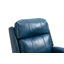 Fauteuil inclinable bleu en similicuir-2008930389