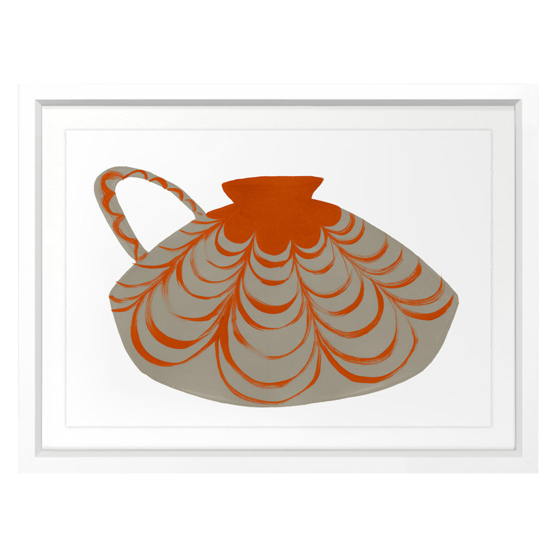 Vessel 2 Print by Jo Stearns, 18" H x 24" W x 1.25" D, White