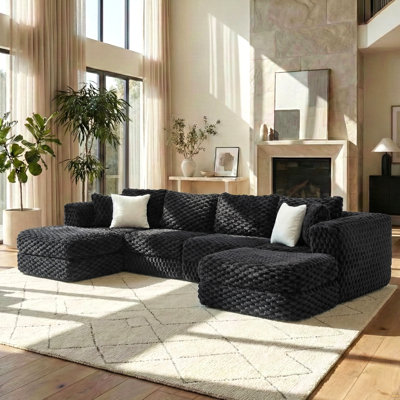 Canapé modulaire modulaire de 135,4 po