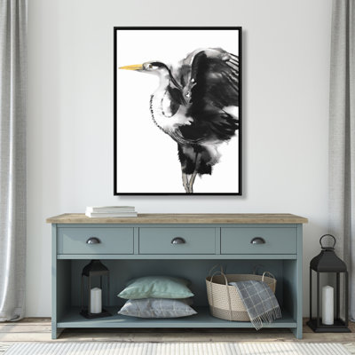 Heron Print On Canvas