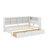 Twin-Size Wooden Daybed With 2 Drawers, A Storage Rack, And USB Charging Ports-259044087
