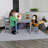Brittanya Kids 3 Piece Solid Hardwood Table and Chair Set for Playroom, Kitchen-1037046317