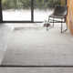 Adelia Hand Loomed Silk Area Rug in Oyster