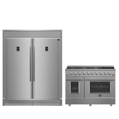 Ensemble de cuisine 2 pièces FORNO Premium - Cuisinière au gaz 48 po Galiano, Rizzuto W.
