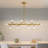 Jewellia 16 - Light Dimmable Glass Sputnik Modern Linear Chandelier