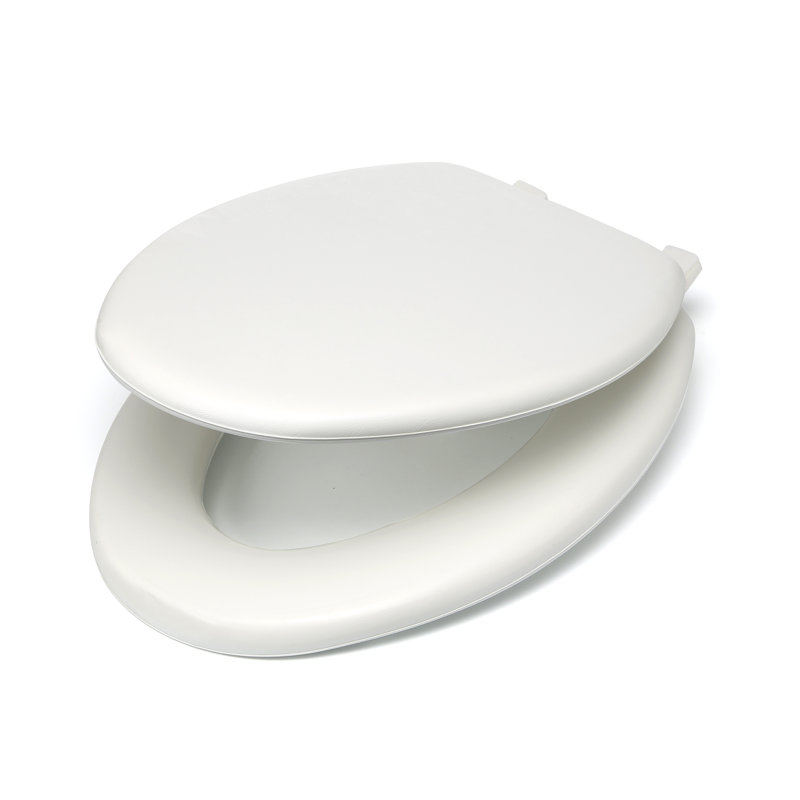 Siège de toilette allongé doux Fantasia, Blanc