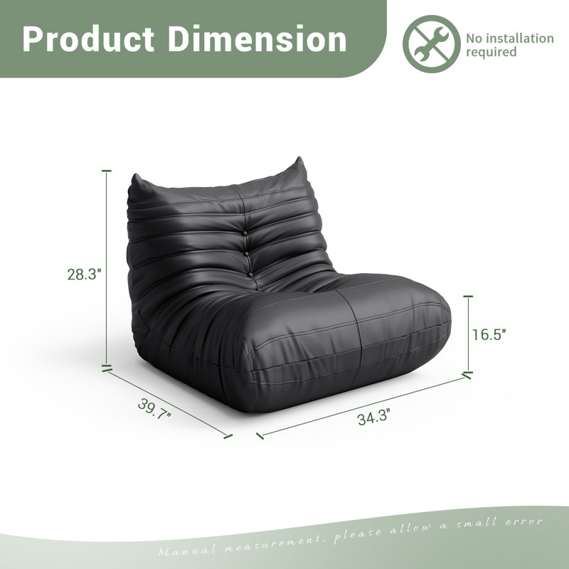 Fauteuil à billes Castille Lazy, Noir