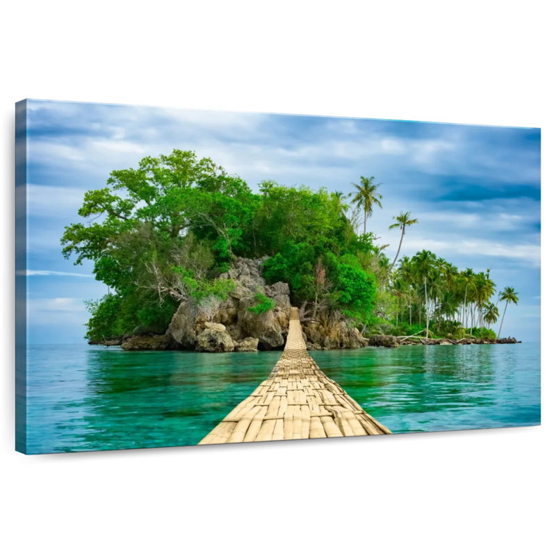 Pont en bambou Gillard Banyak, H 30 po x l 45 po