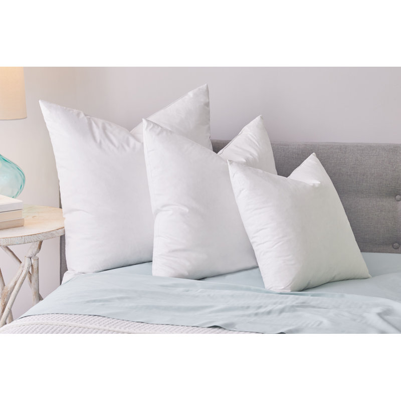 Polyester Sham Insert - Rectangular Poly Filled Decorative Pillow Insert - Twin Pack - 20" x 36" - White, King