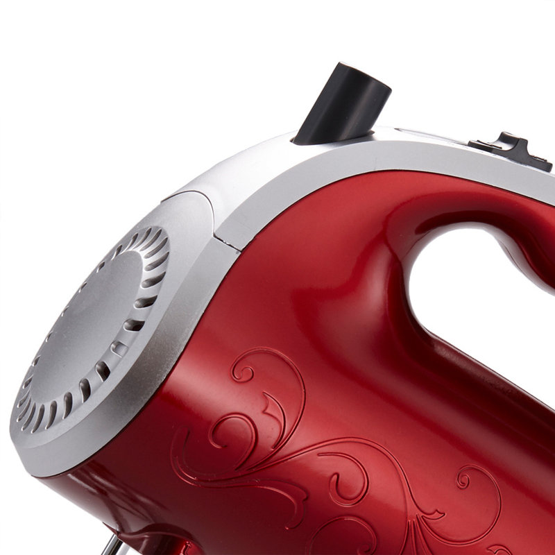 Brentwood 5 Speed Hand Mixer, Red