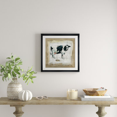 « en toile jute cow », reproduction d’impression sur toile tendue