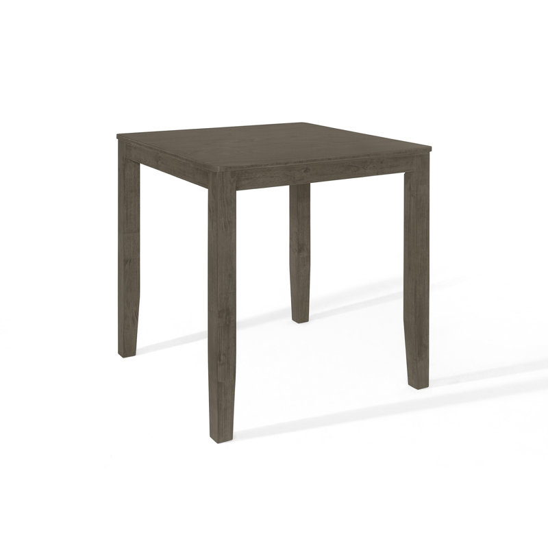 35.5" Square Counter Height Dining Table, Gray