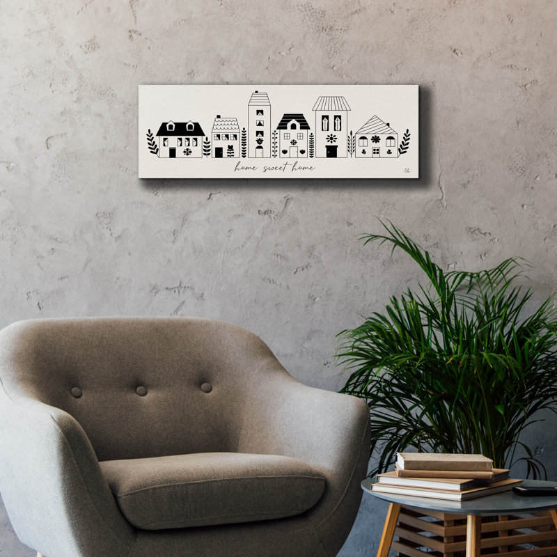 "Lark Manor ™" Little House 2 "par Sarah Adams, art mural sur toile, H 12 po x l 36 po x P 0,75 po