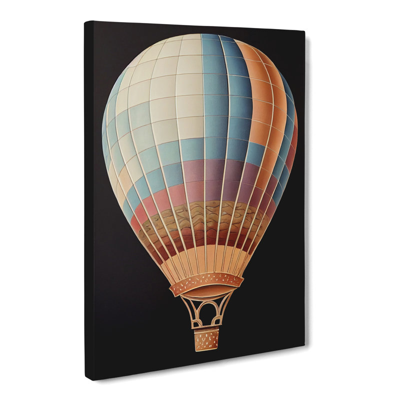 Barryton Hot Air Balloon Traditional Vol.2 - Wrapped Canvas, 60cm H x 40cm W x 3cm D