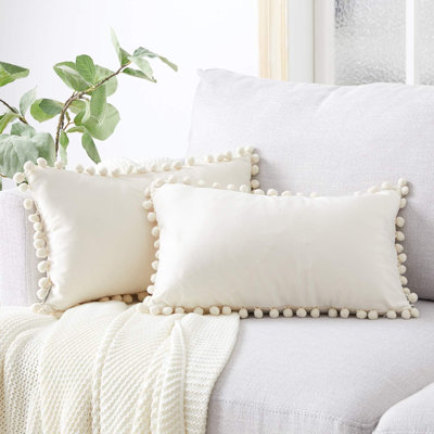 Housse de coussin en velours 